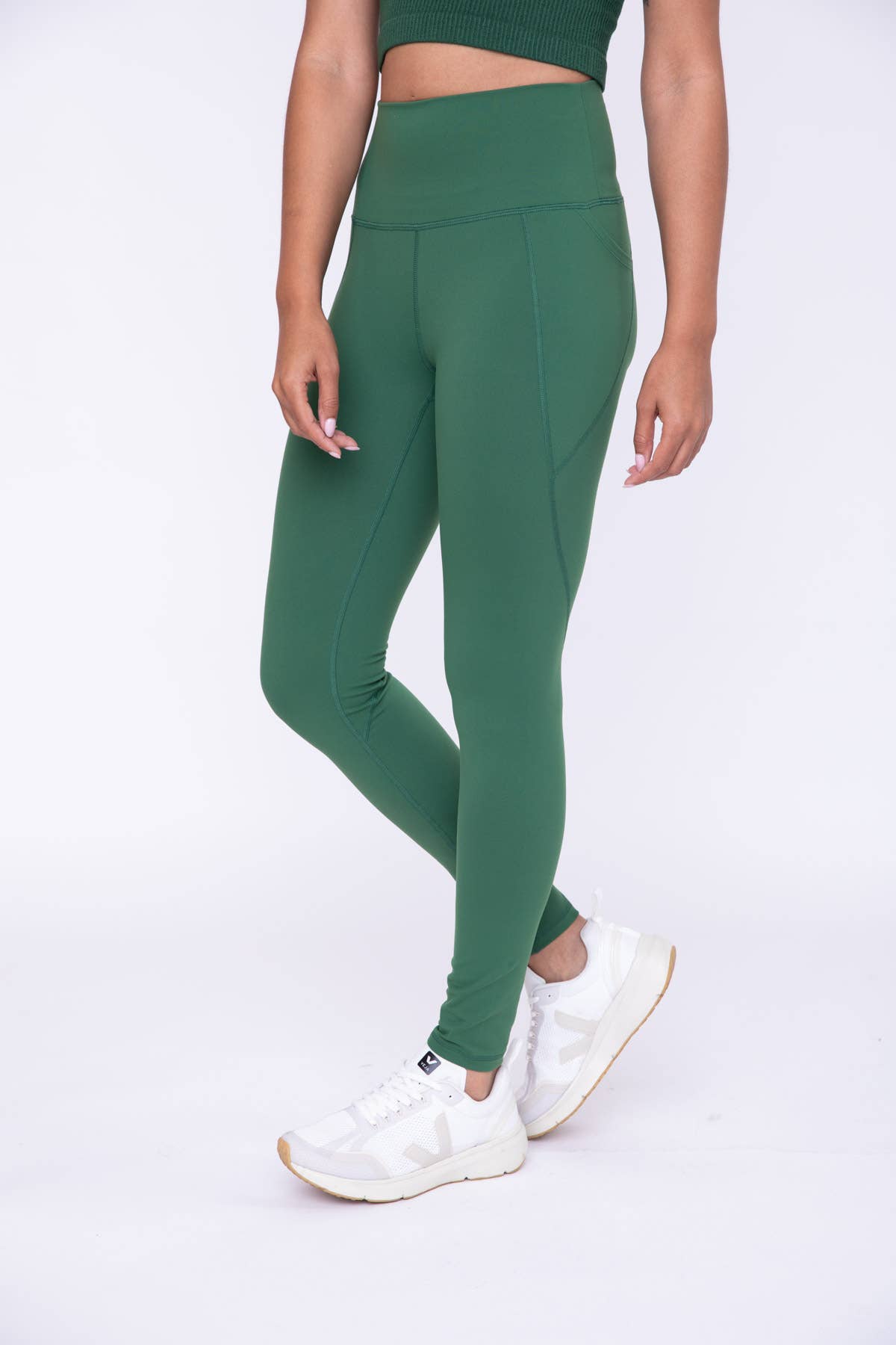 Tapered Band Essential Solid Highwaist Leggings