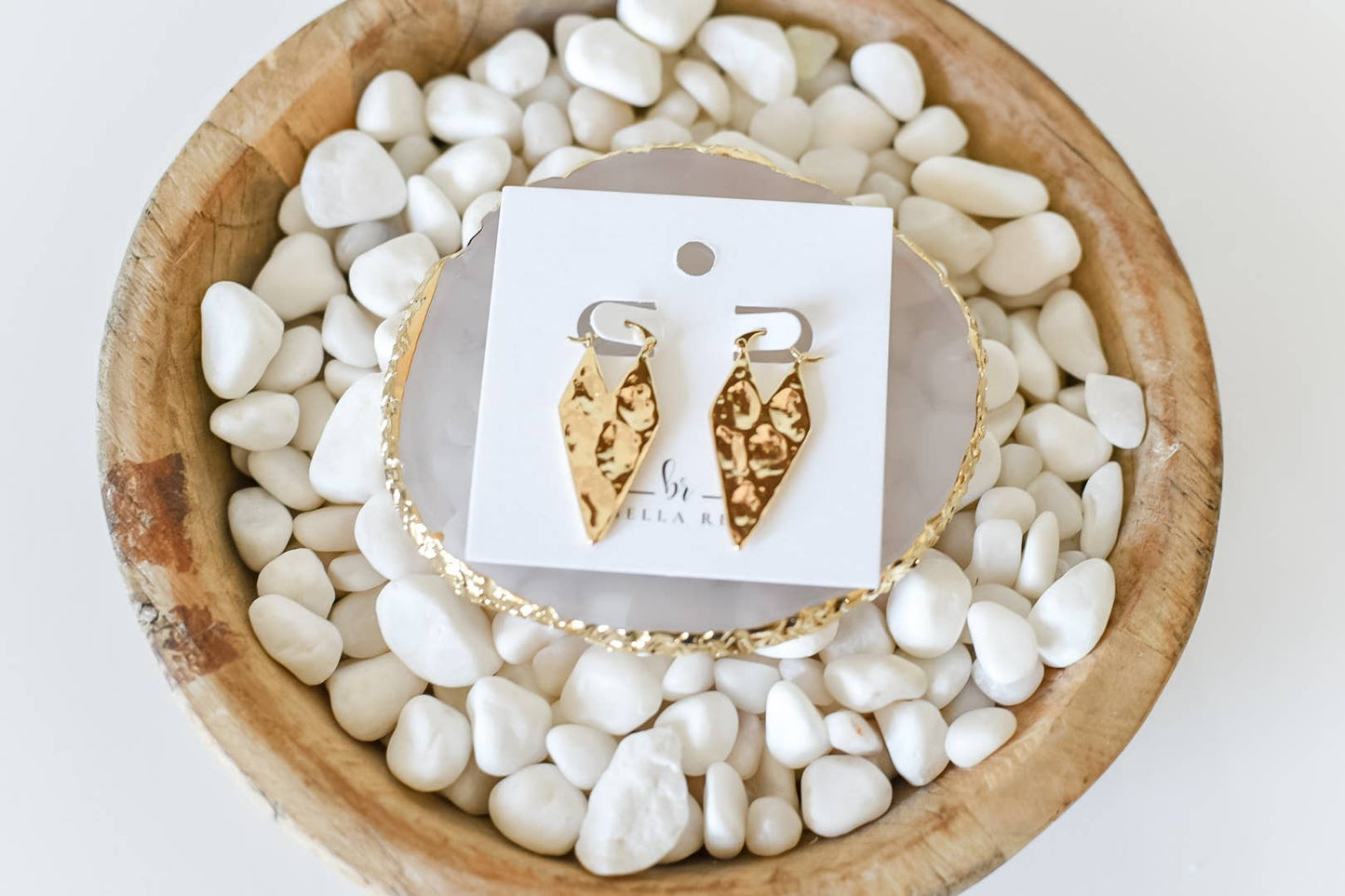 The Georgia 18k gold plated earrings- hypoallergenic
