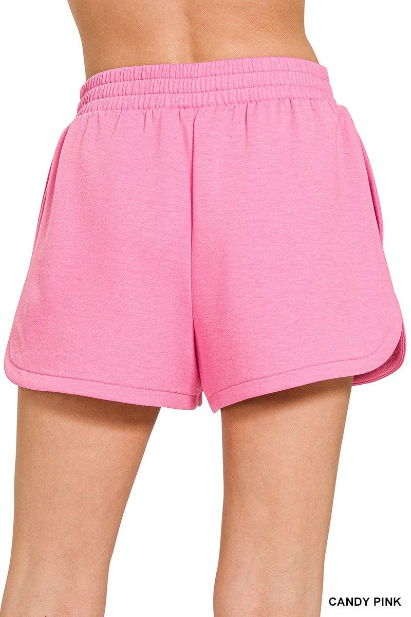 SCUBA ELASTIC WAISTBAND DOLPHIN SHORTS