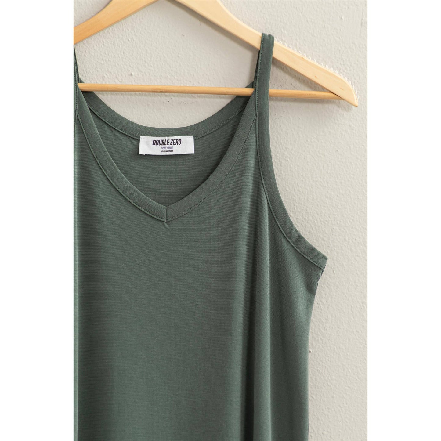 DZ24C269-Soft V-Neck Midi Dress