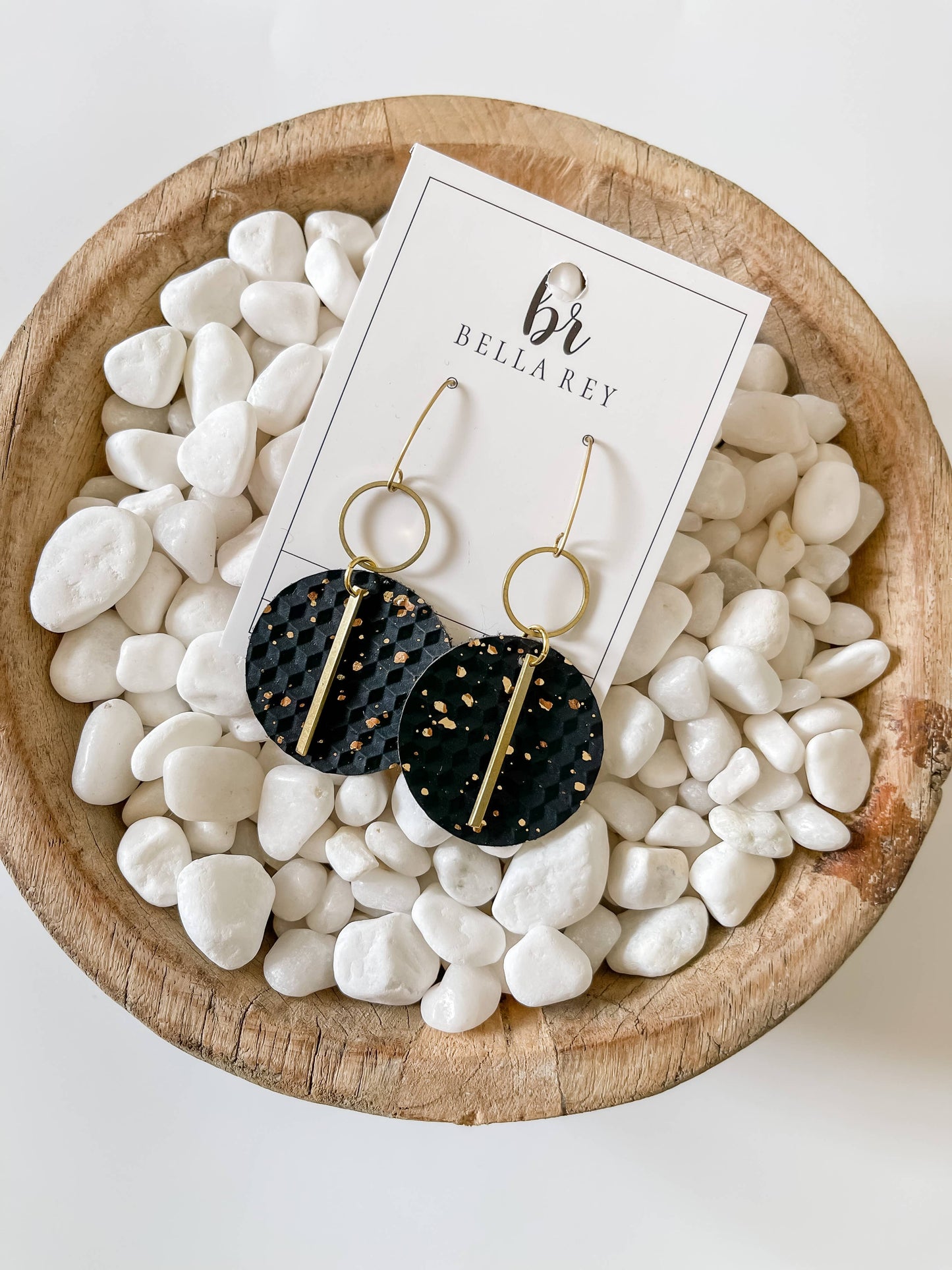 The Harper {black/gold flecked}