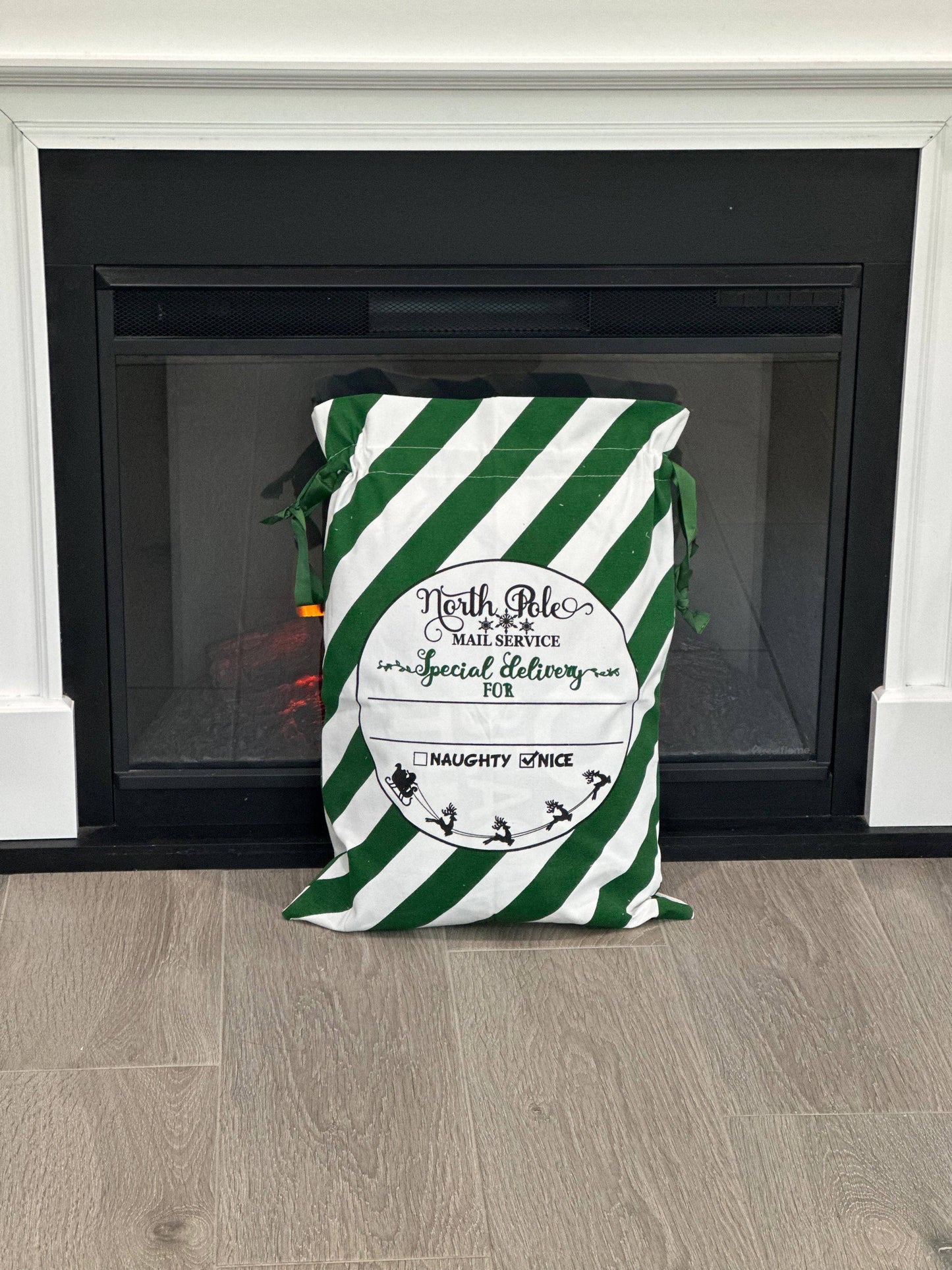 Christmas Santa Sack "Special Delivery Green"