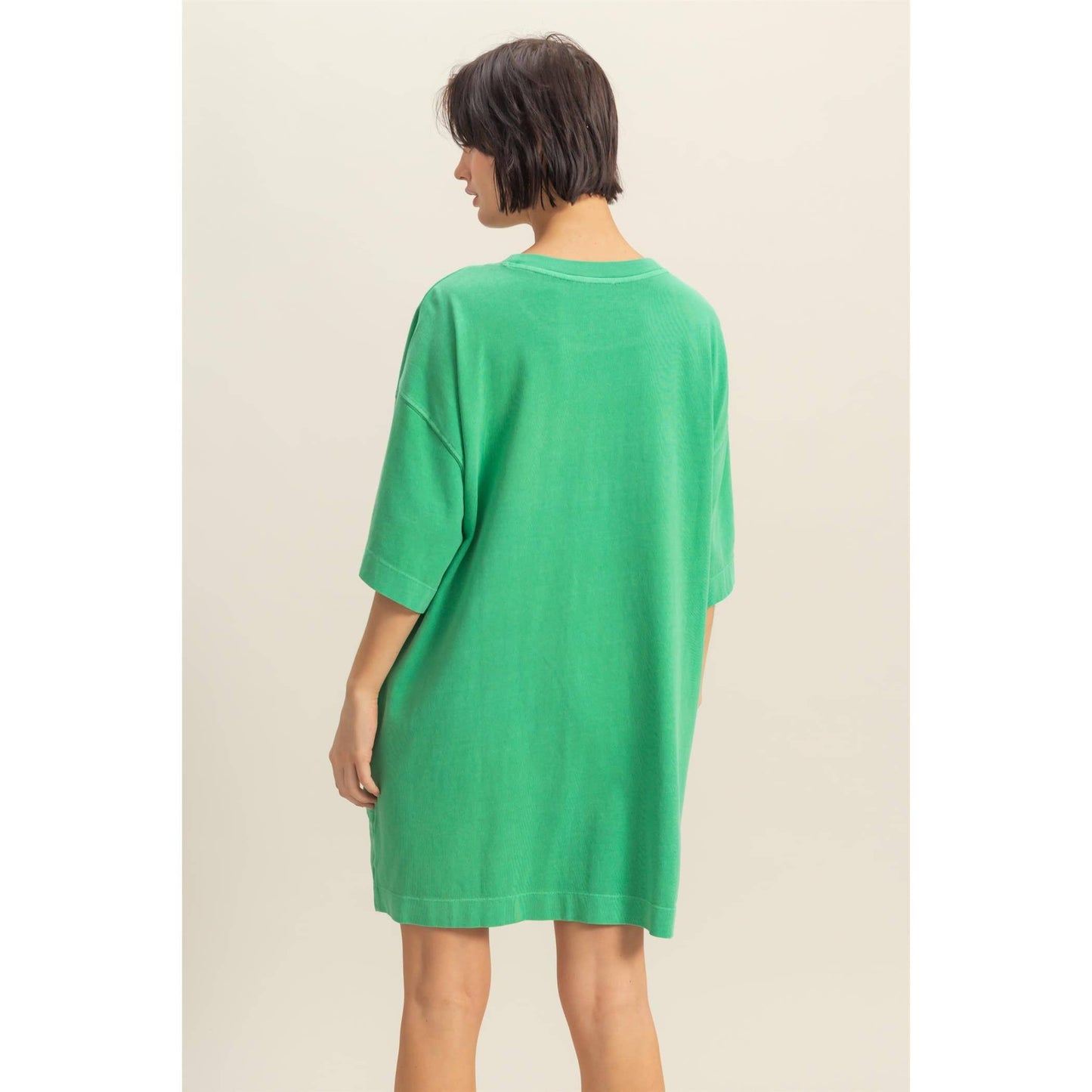 Short Sleeve Relaxed Fit T-Shirt Mini Dress
