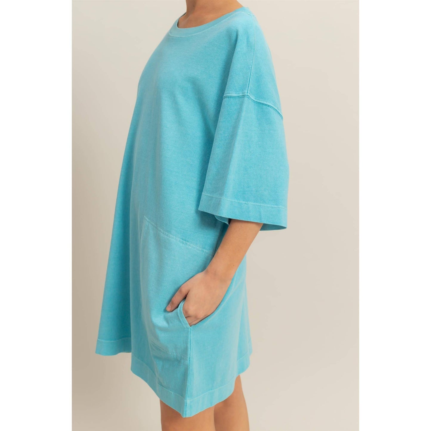 Short Sleeve Relaxed Fit T-Shirt Mini Dress
