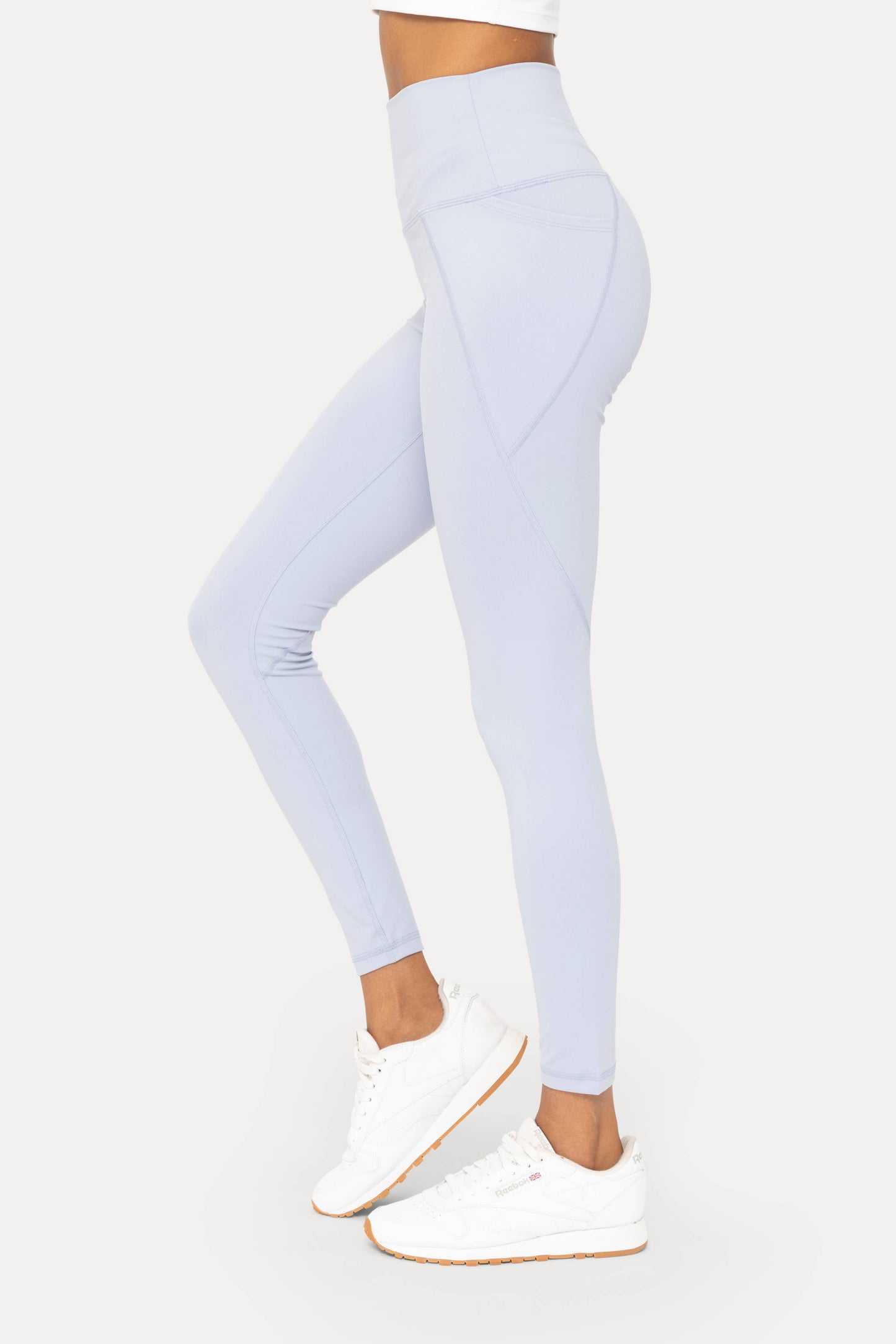 Tapered Band Essential Solid Highwaist Leggings