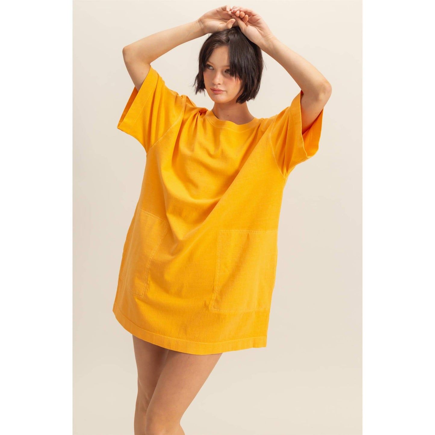Short Sleeve Relaxed Fit T-Shirt Mini Dress