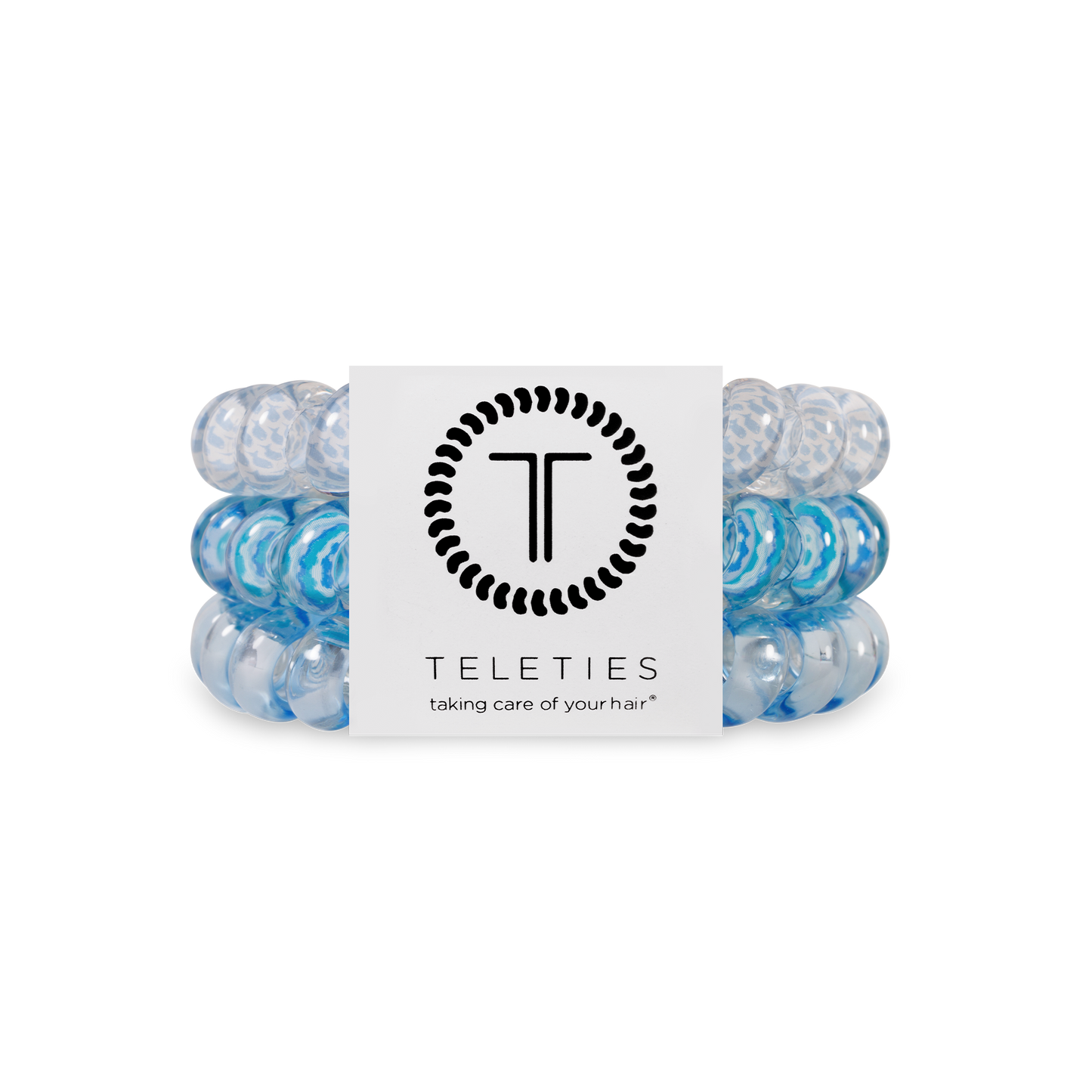 Spiral Hair Coils | Large | Summer Sky Hair Ties