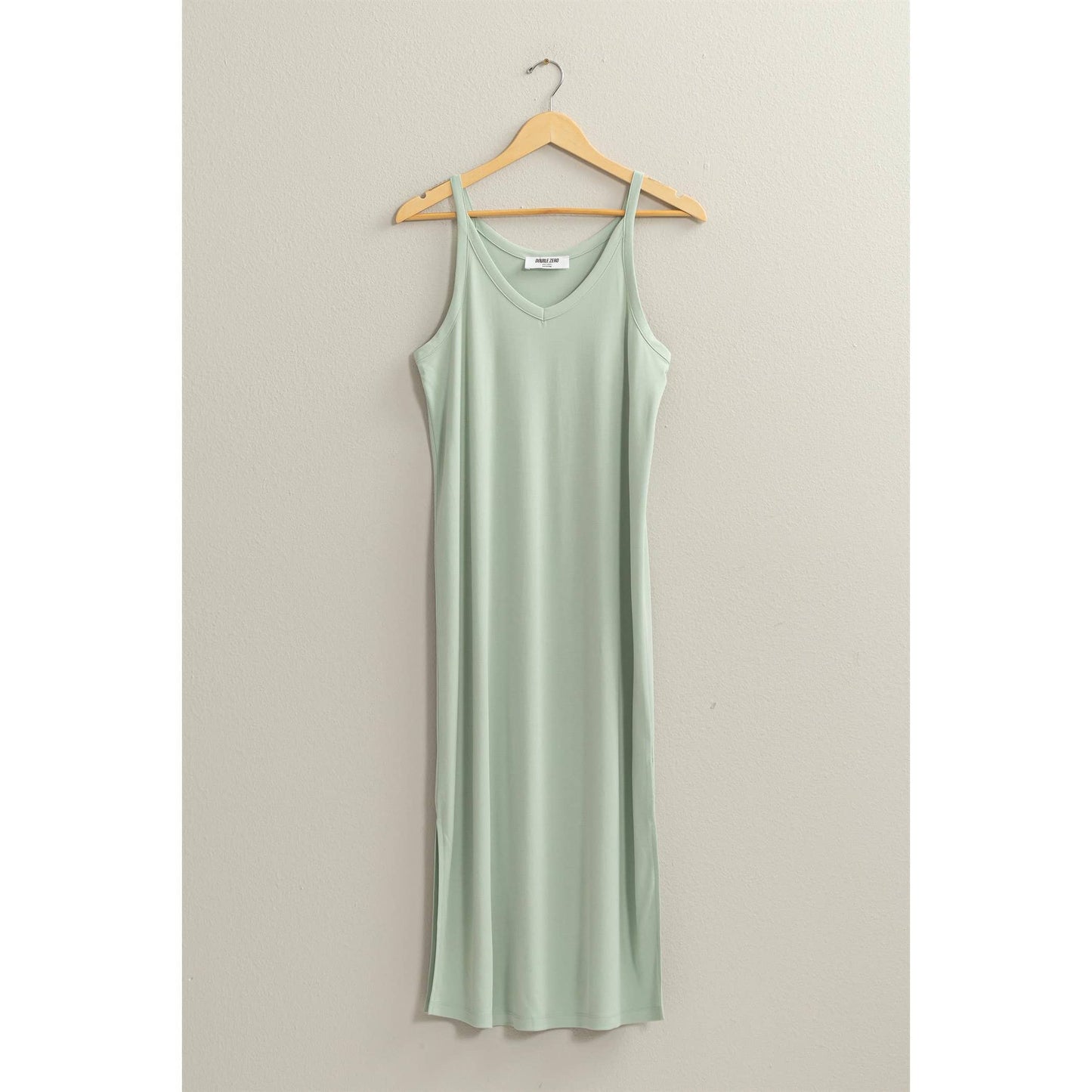 DZ24C269-Soft V-Neck Midi Dress