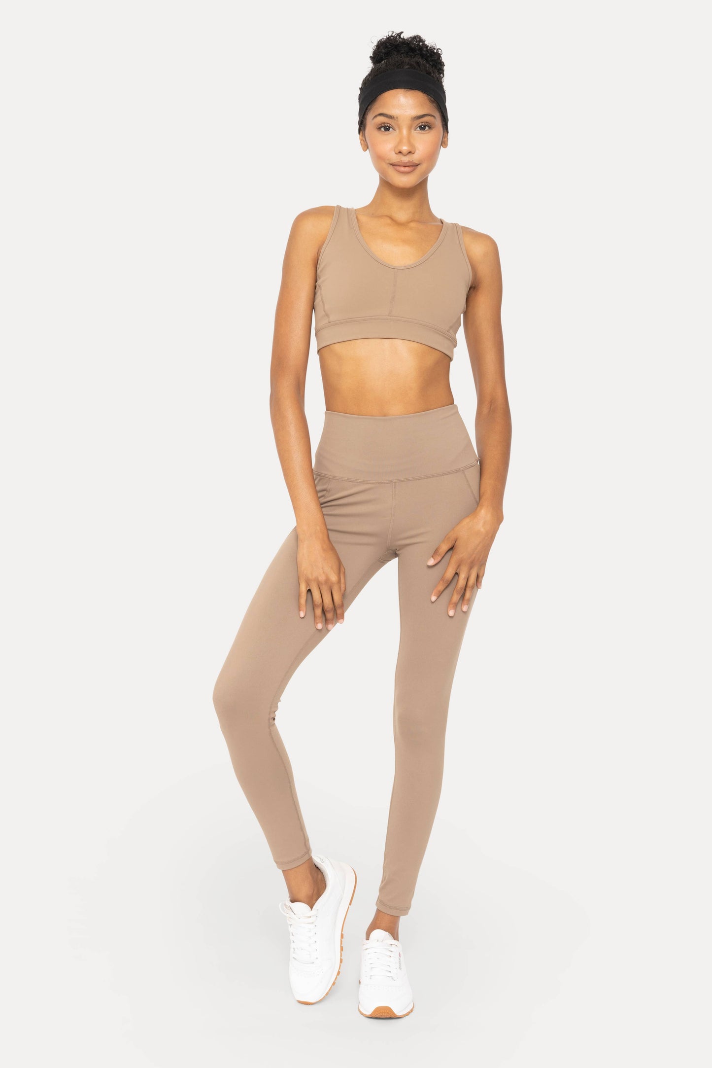 Tapered Band Essential Solid Highwaist Leggings