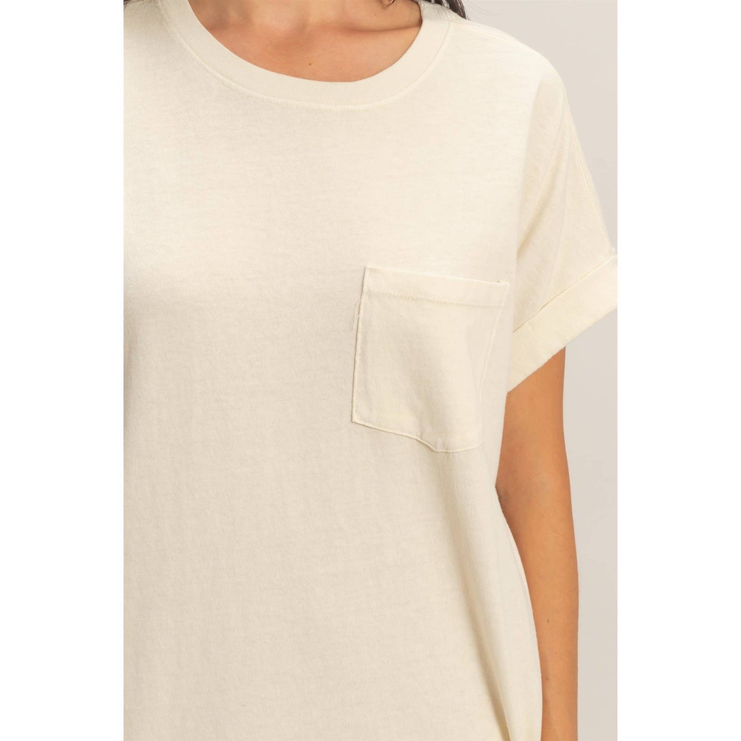 Round Neck T-Shirt Mini Dress