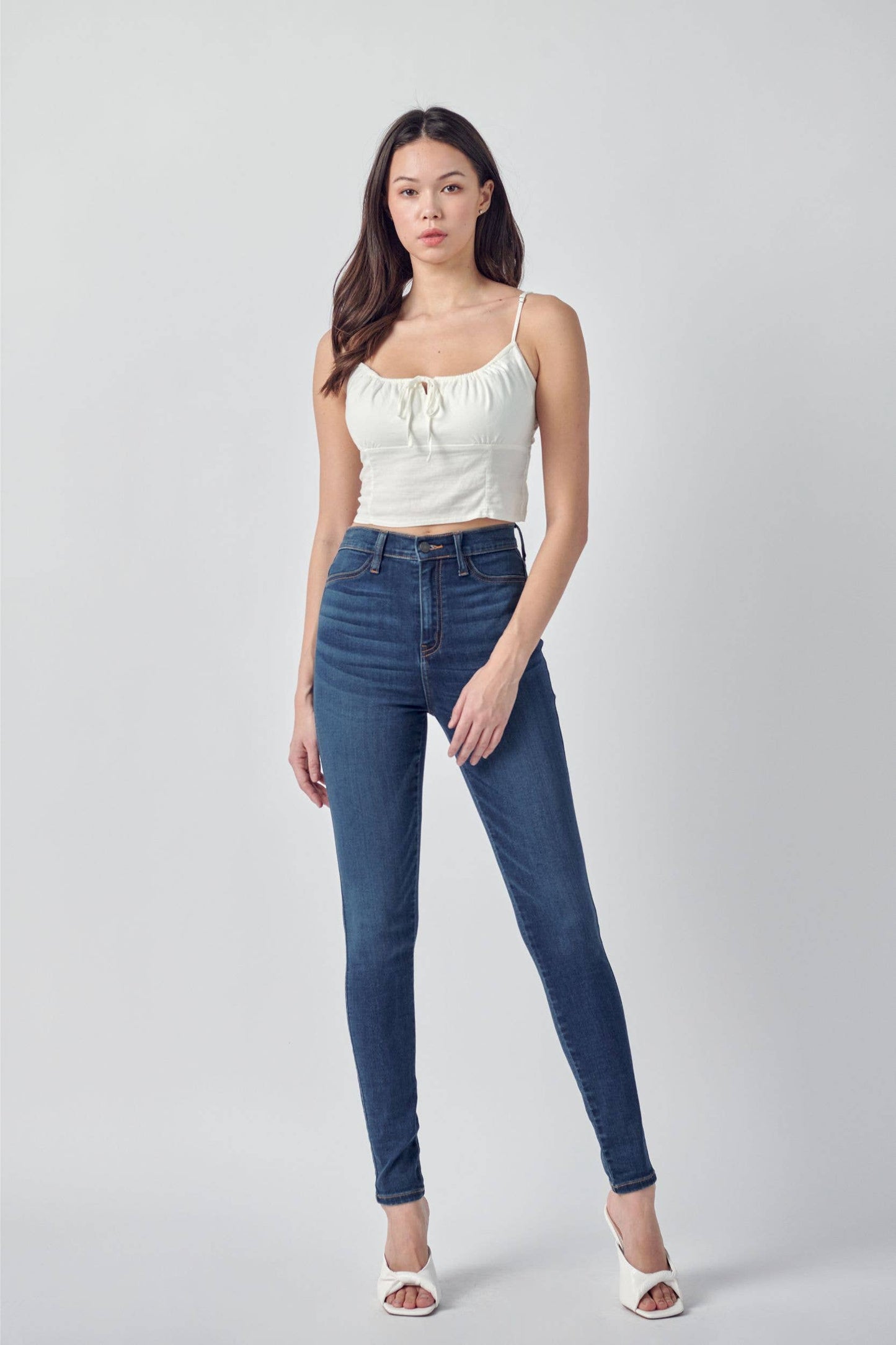 WV17655M Medium Denim High Rise Skinny