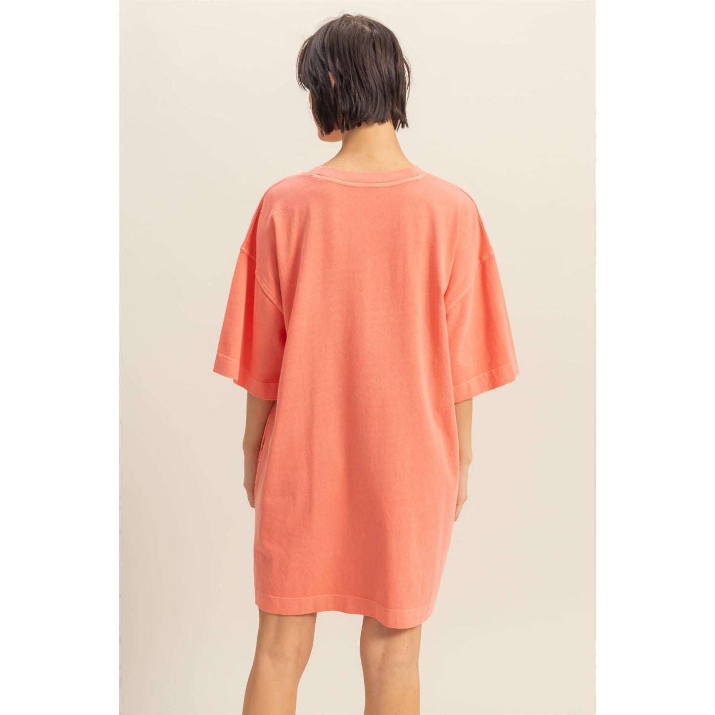Short Sleeve Relaxed Fit T-Shirt Mini Dress