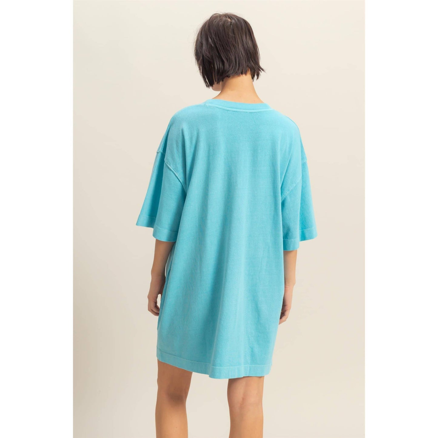 Short Sleeve Relaxed Fit T-Shirt Mini Dress