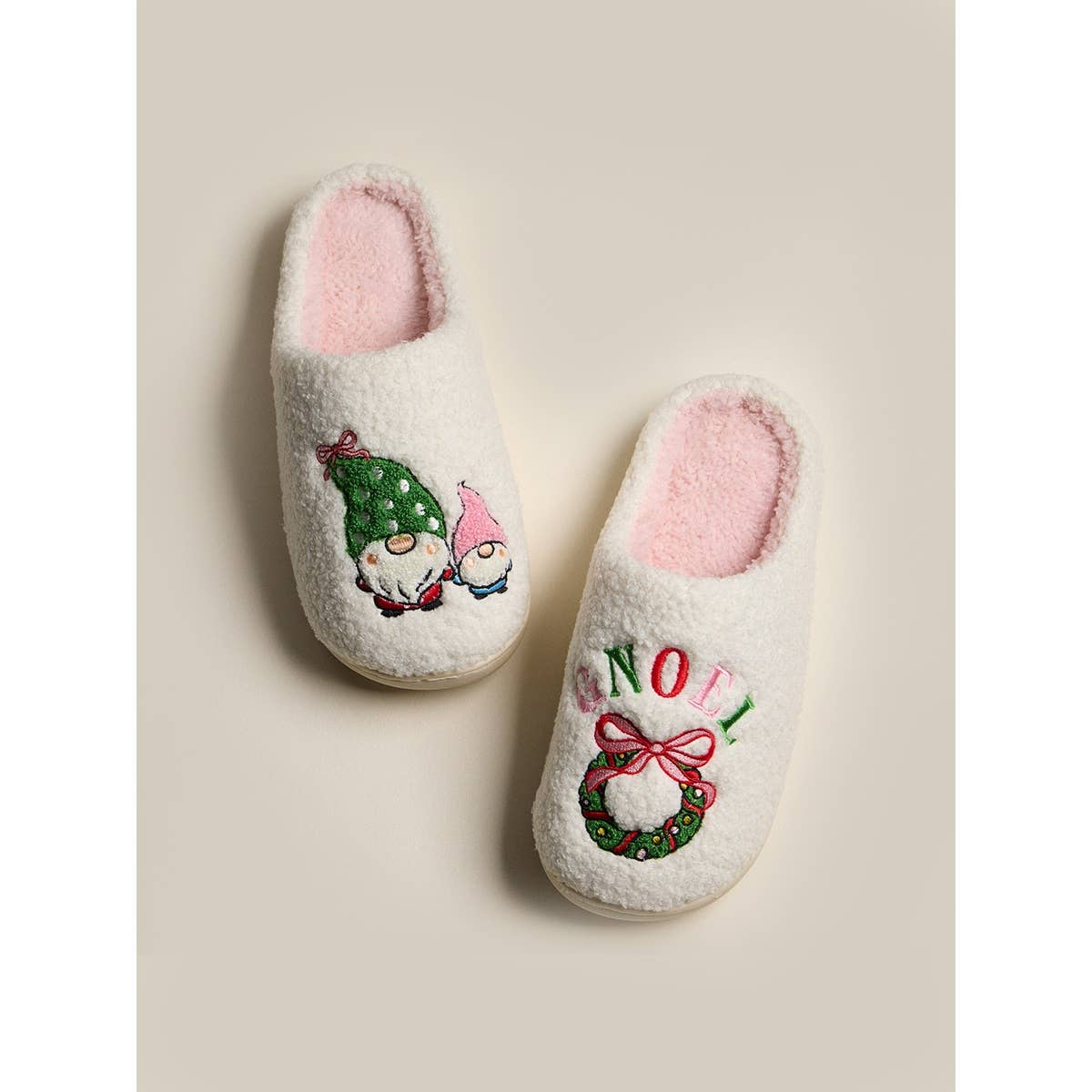 Gnome Noel Fleece Cozy Indoor Slippers
