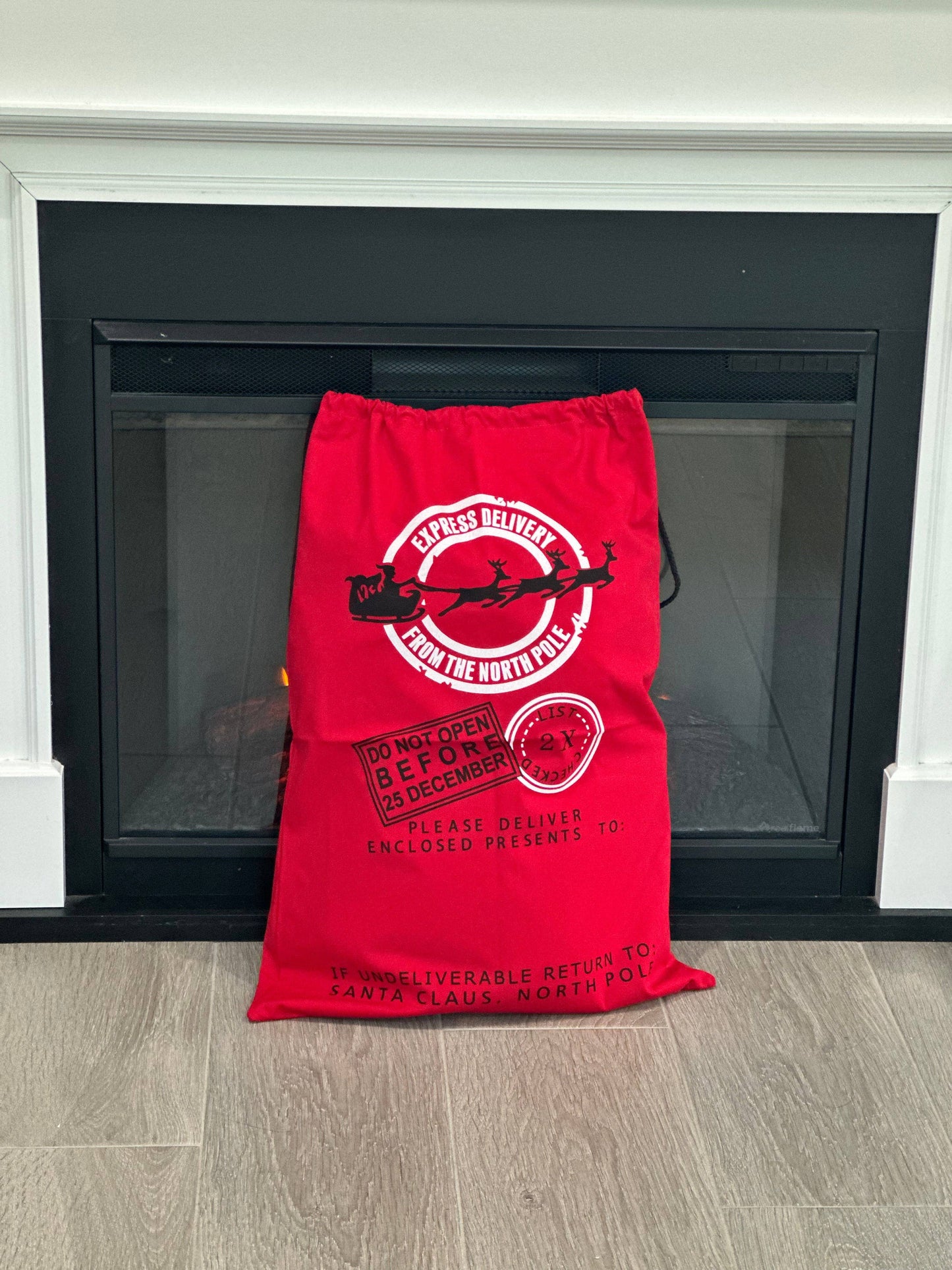 Christmas Santa Sack "Express Mail Red"