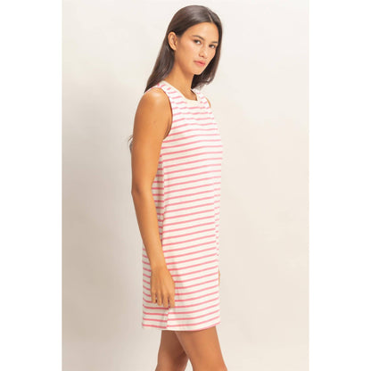 Striped Sleeveless Mini Dress