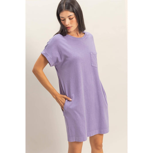Round Neck T-Shirt Mini Dress