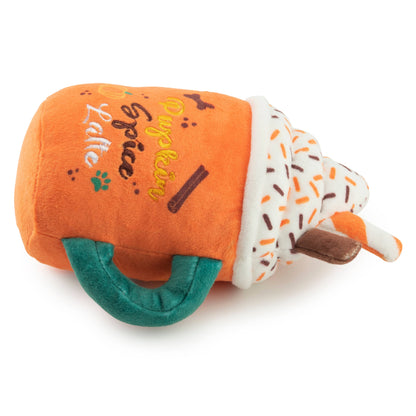 Pupkin Spice Latte Mug Halloween Fall 2026 Plush Dog Toy