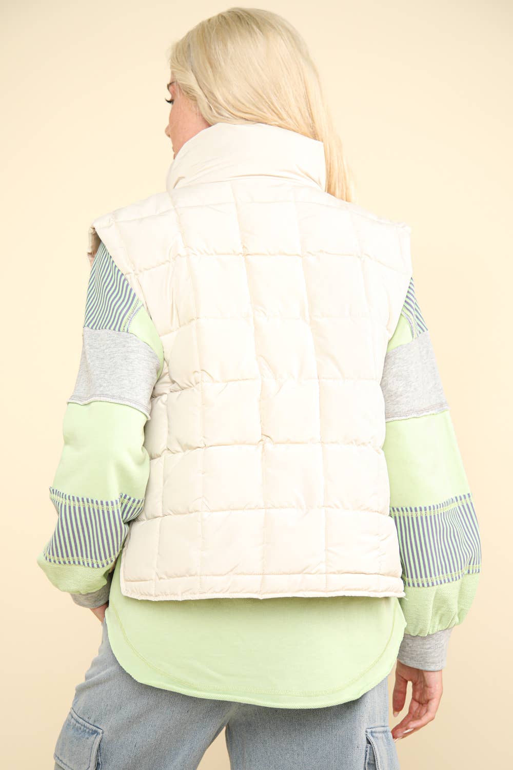 pink Puffer Padded Warm Vest