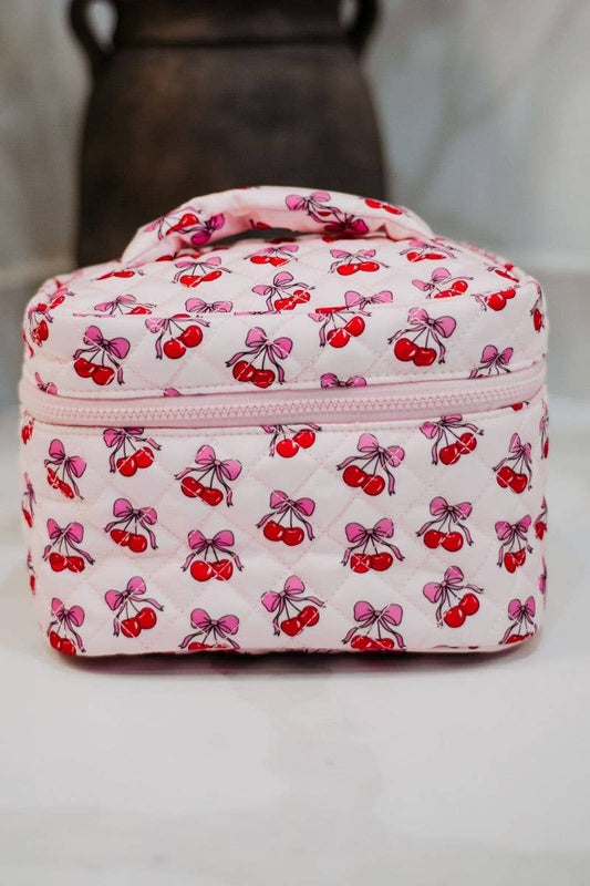 Cherry Bows Repeat Makeup Bag Travel