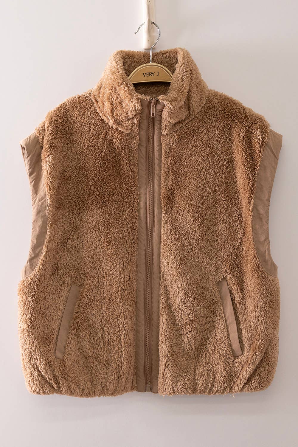 NJ90484-Cozy Sherpa Puffer Vest