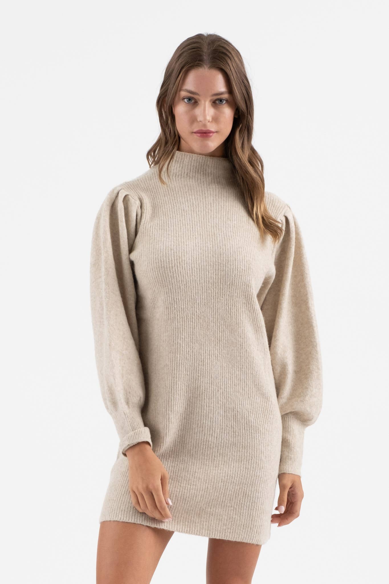 MOCK NECK DRESS