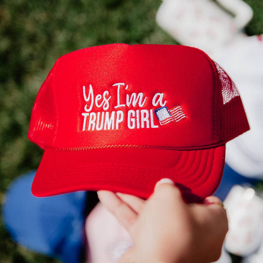 Yes I'm a Trump Girl Women's Foam Hat