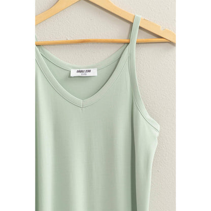 DZ24C269-Soft V-Neck Midi Dress