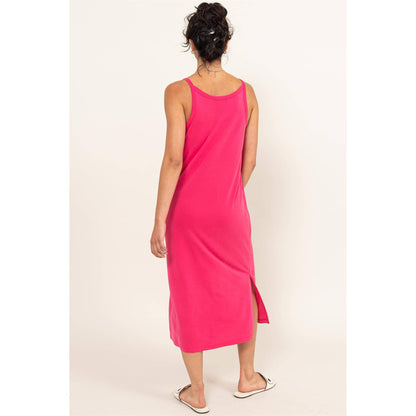 DZ24C269-Soft V-Neck Midi Dress