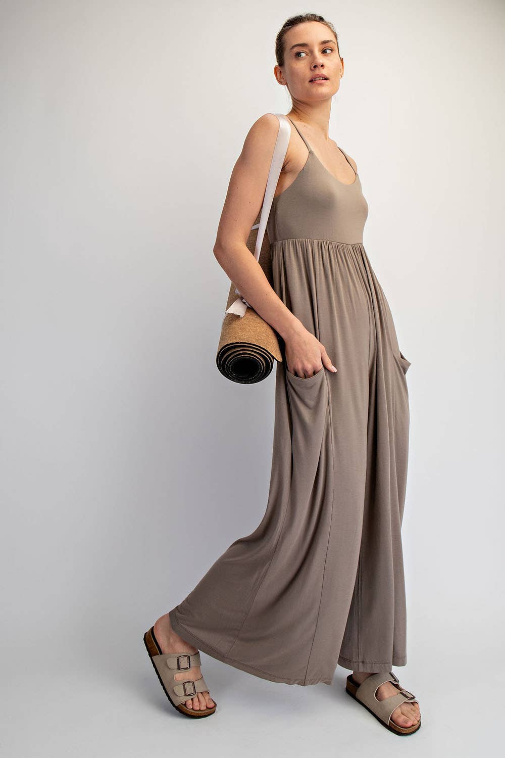 VISCOSE MODAL WIDE LEG ONESIE