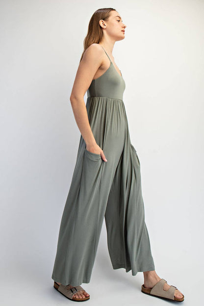 VISCOSE MODAL WIDE LEG ONESIE