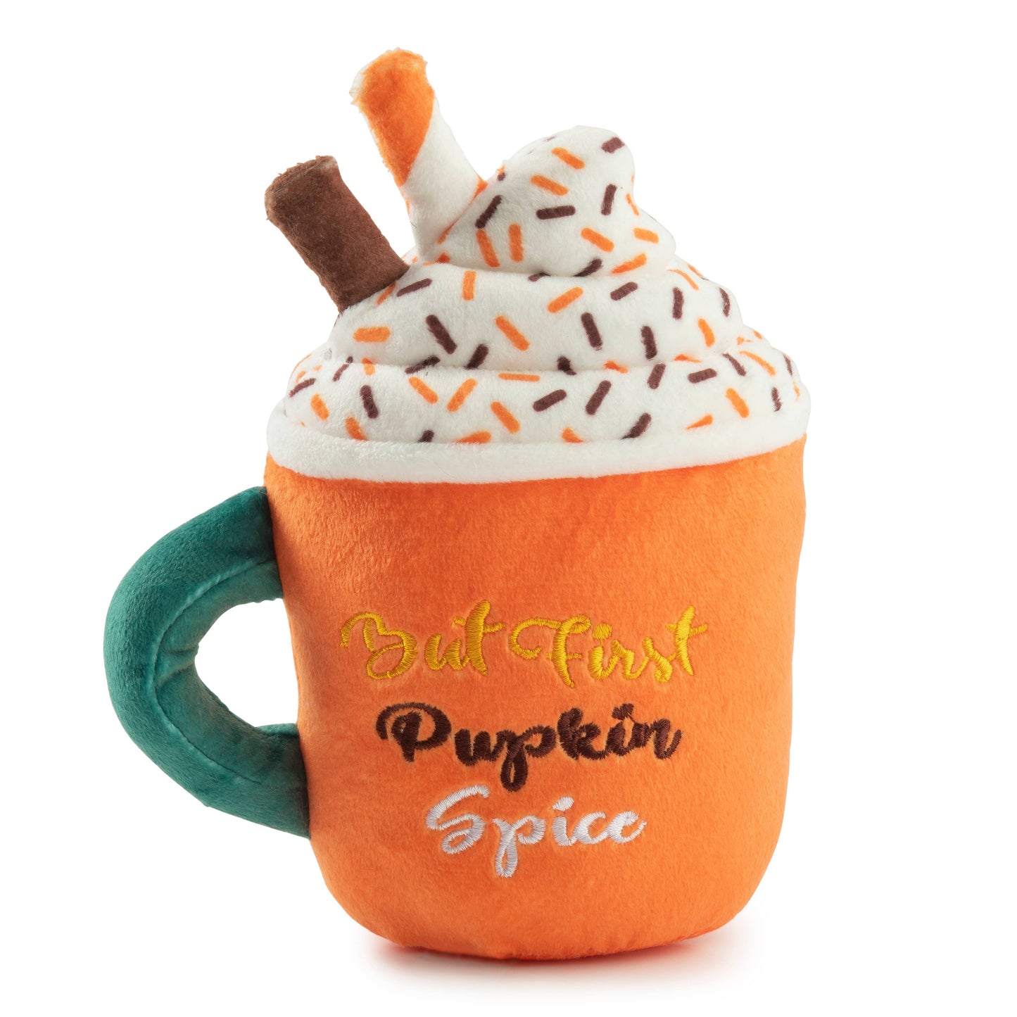 Pupkin Spice Latte Mug Halloween Fall 2026 Plush Dog Toy