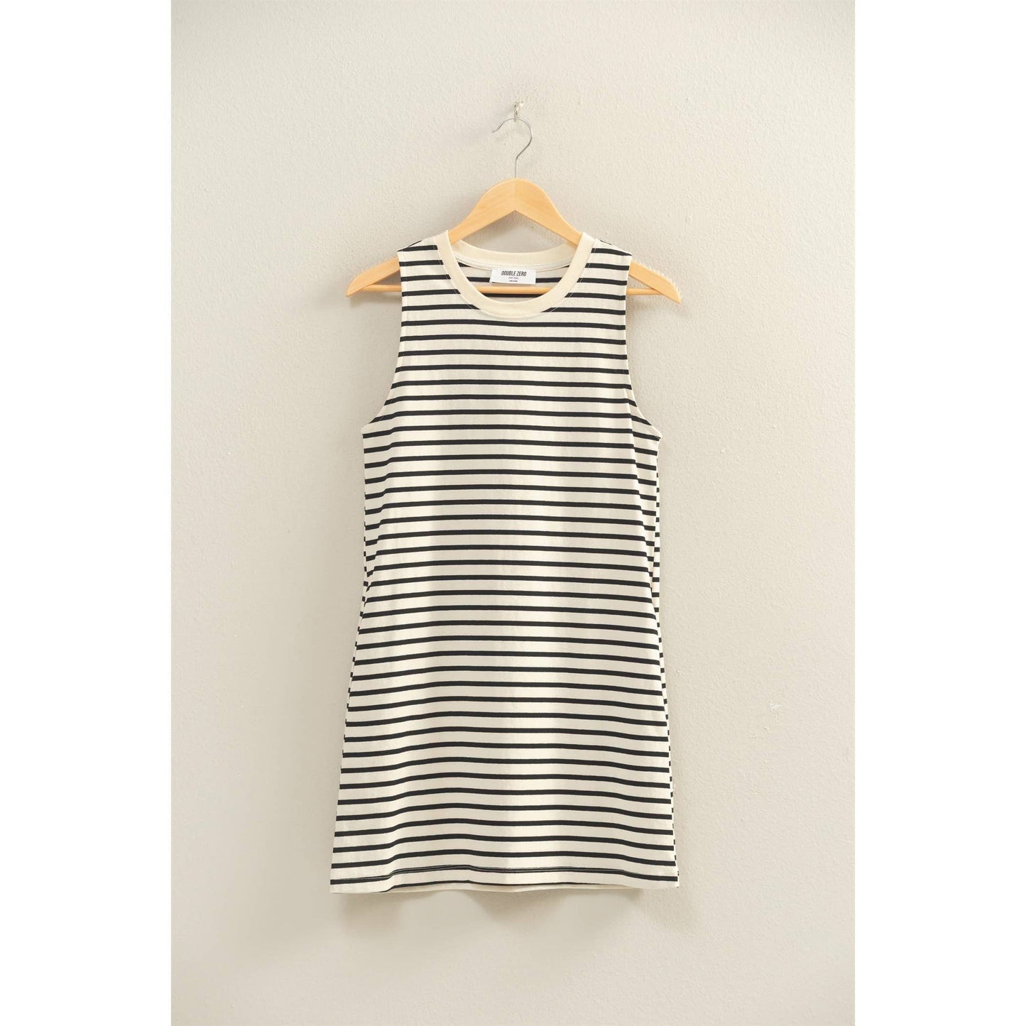 Striped Sleeveless Mini Dress