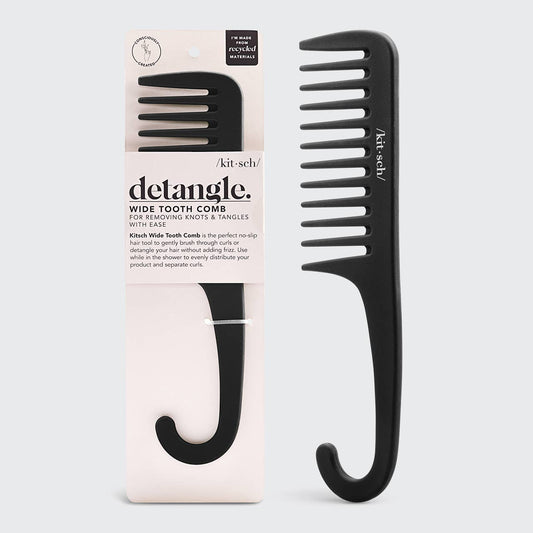 Wide Tooth Comb in Recycled Plastic