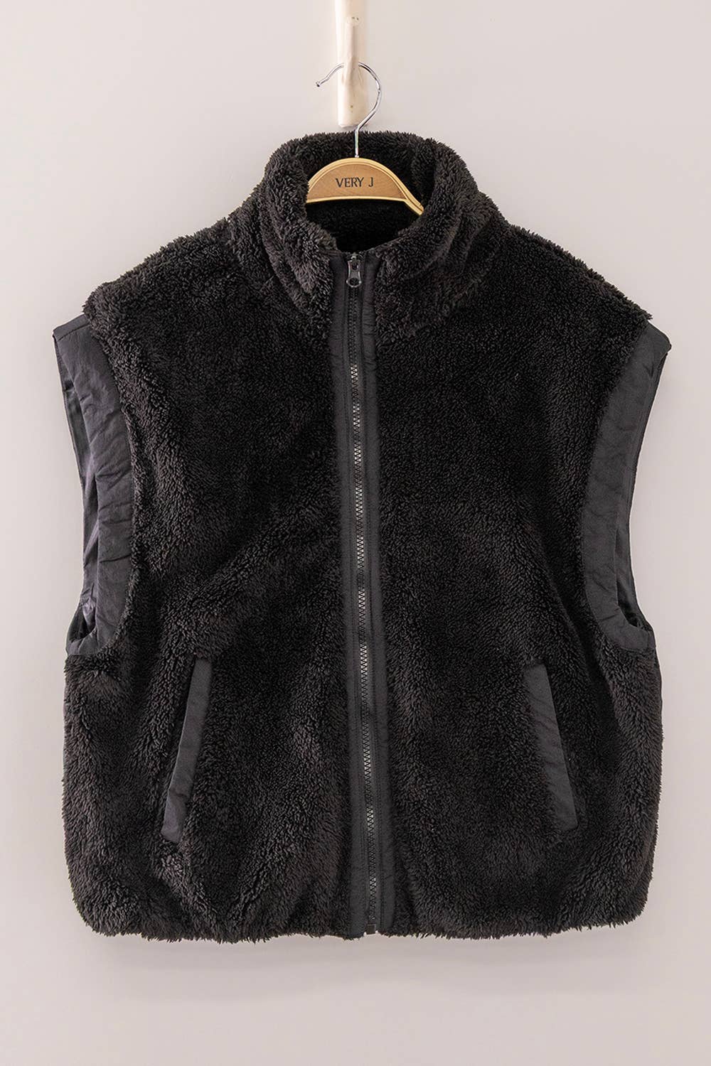 NJ90484-Cozy Sherpa Puffer Vest