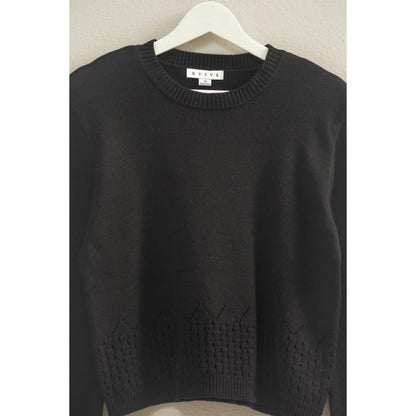 Betty Eyelet Detailed Long Sleeve Sweater