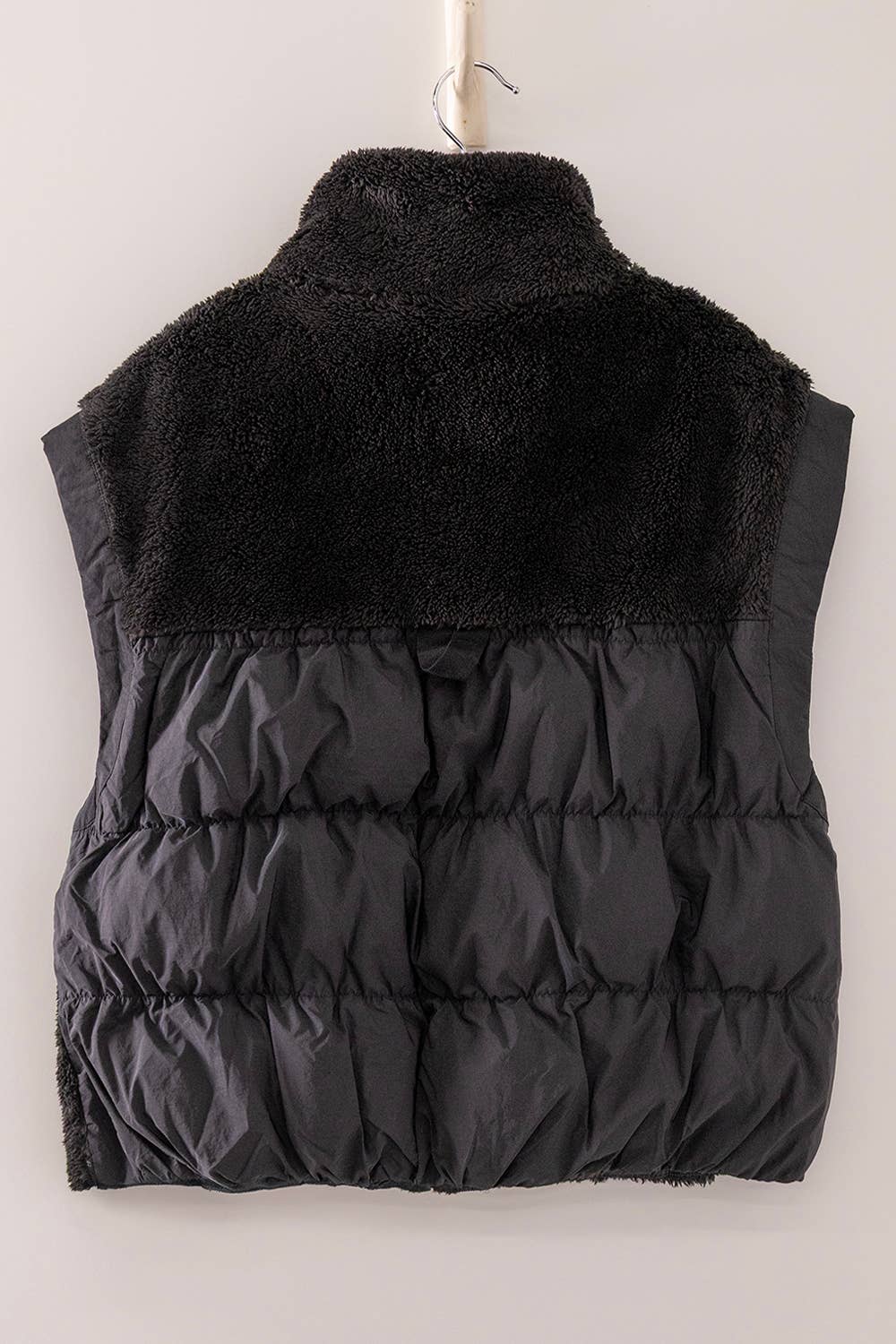 NJ90484-Cozy Sherpa Puffer Vest