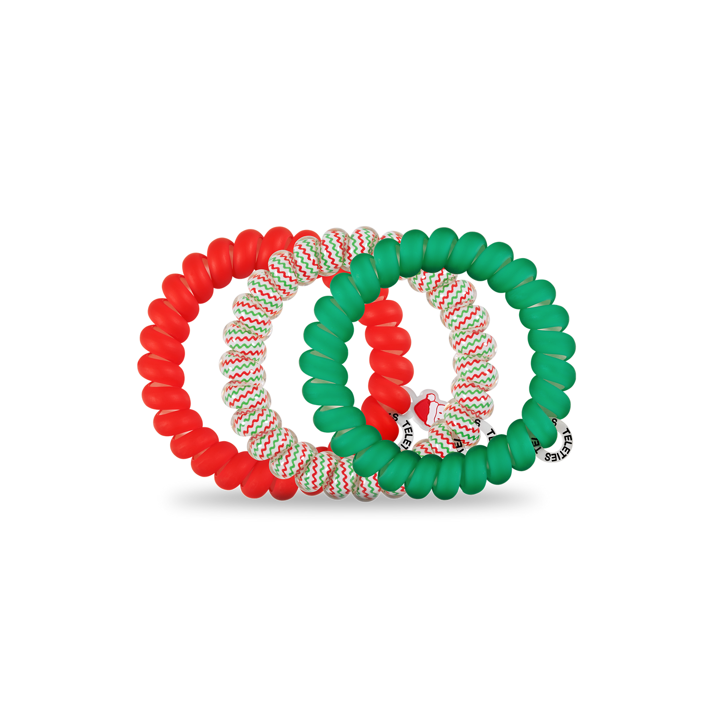 Spiral Hair Coils | Large | Santa Baby Hair Ties