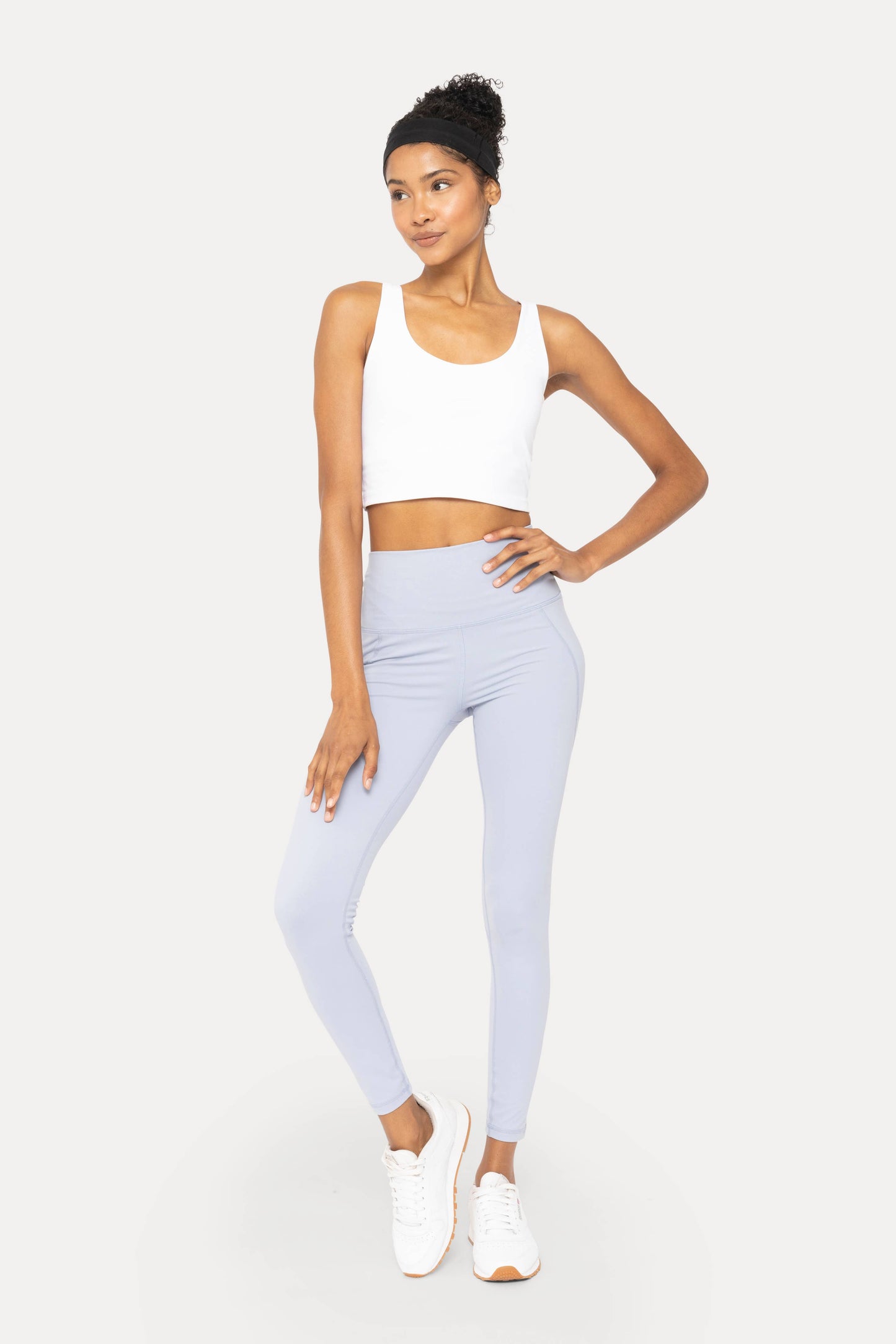 Tapered Band Essential Solid Highwaist Leggings