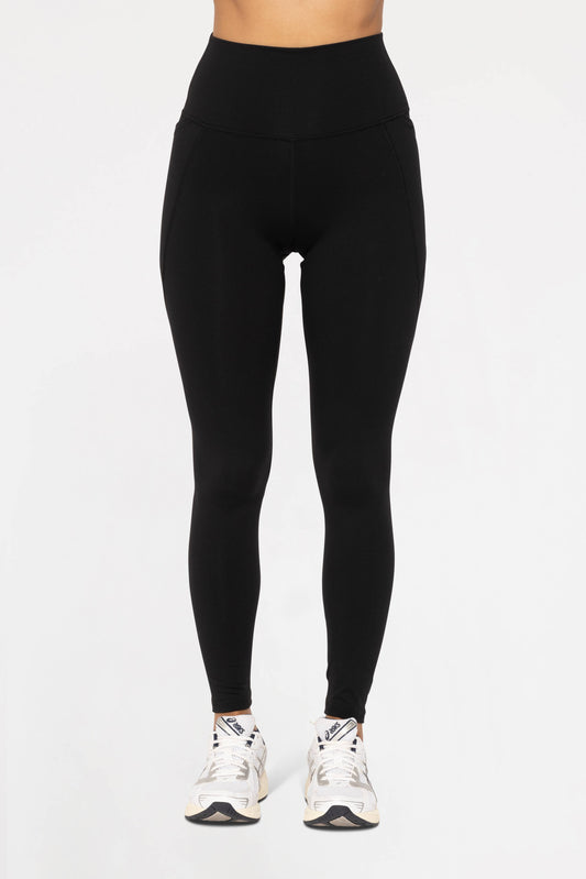 Tapered Band Essential Solid Highwaist Leggings