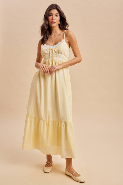 LACE DETAIL MAXI DRESS