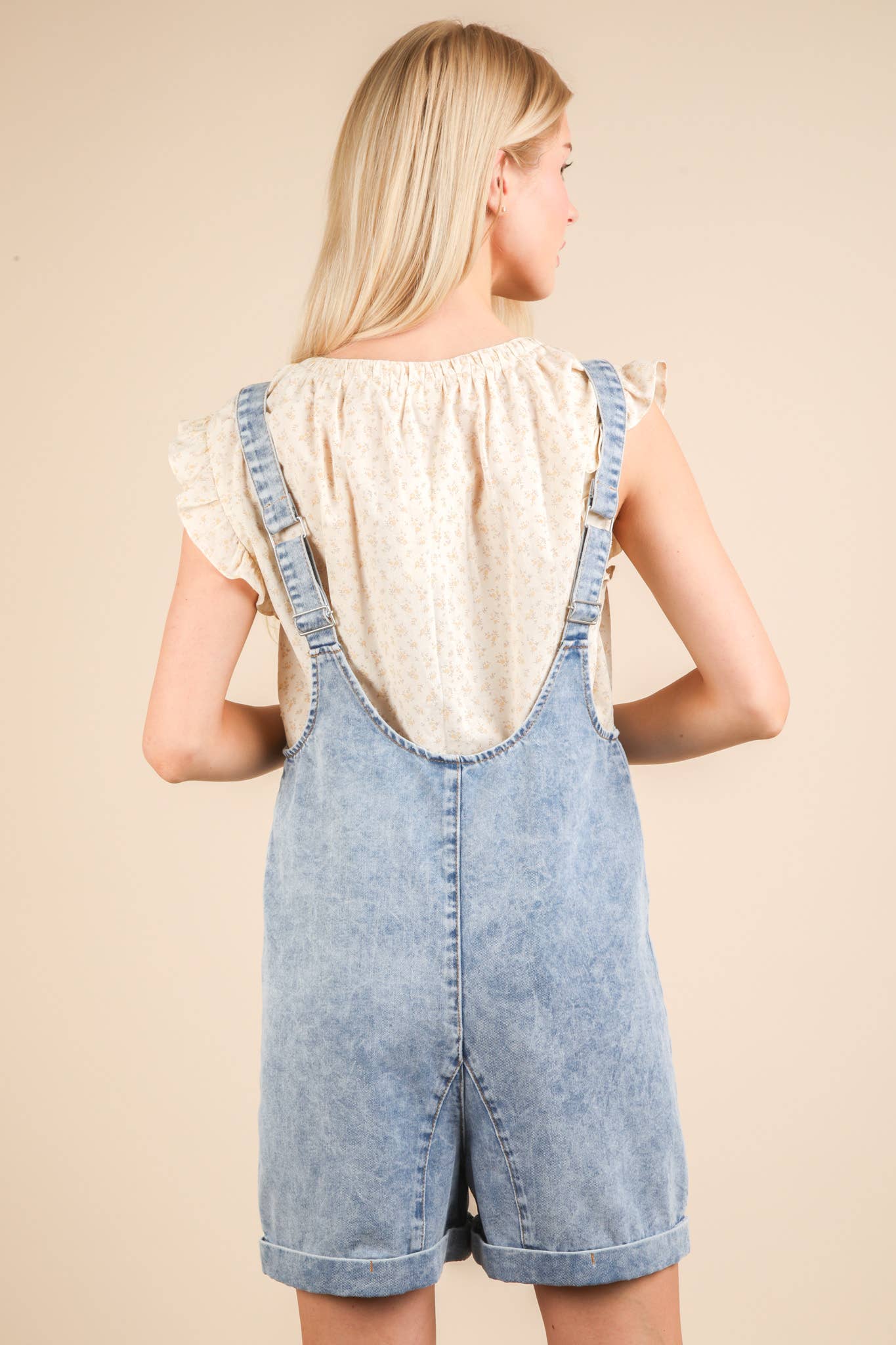 CARRIE DENIM ROMPER