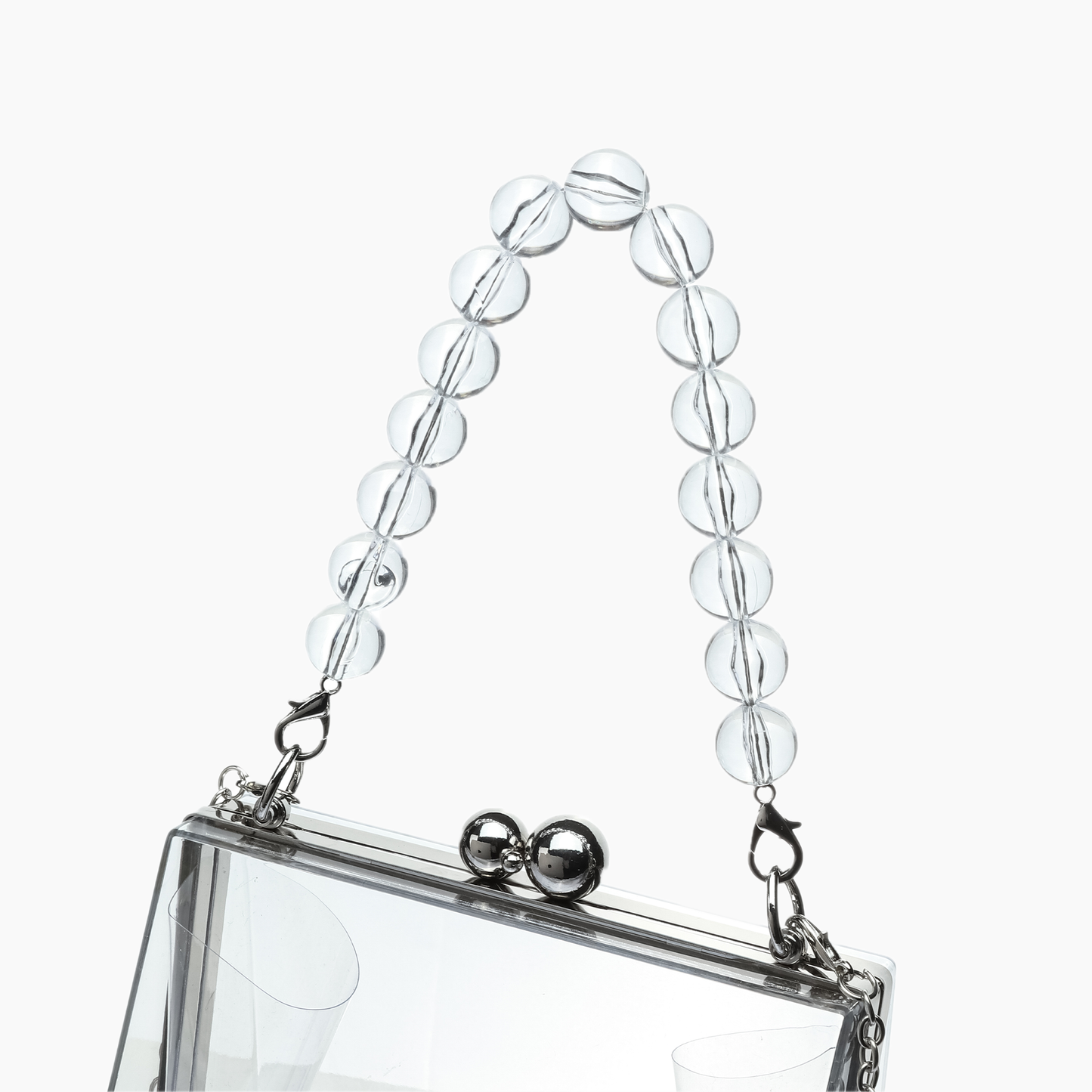 Bella Top Handle Clear Clutch