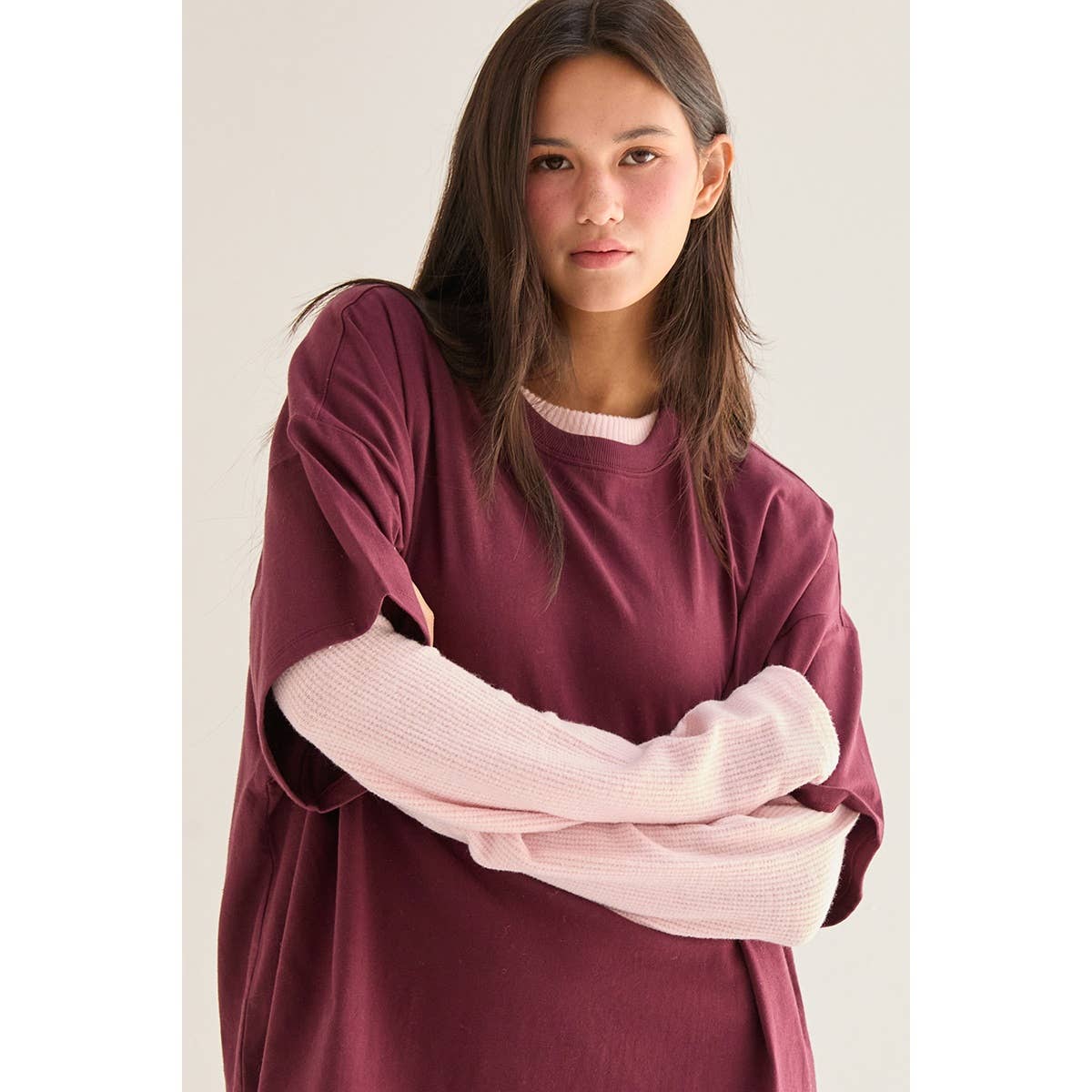 Crew Neck Short Sleeve Oversized T-Shirt