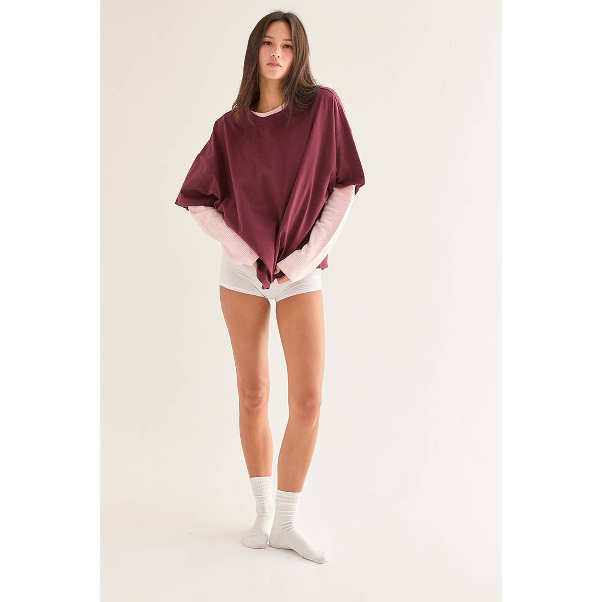 Crew Neck Short Sleeve Oversized T-Shirt