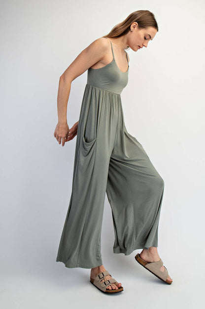 VISCOSE MODAL WIDE LEG ONESIE