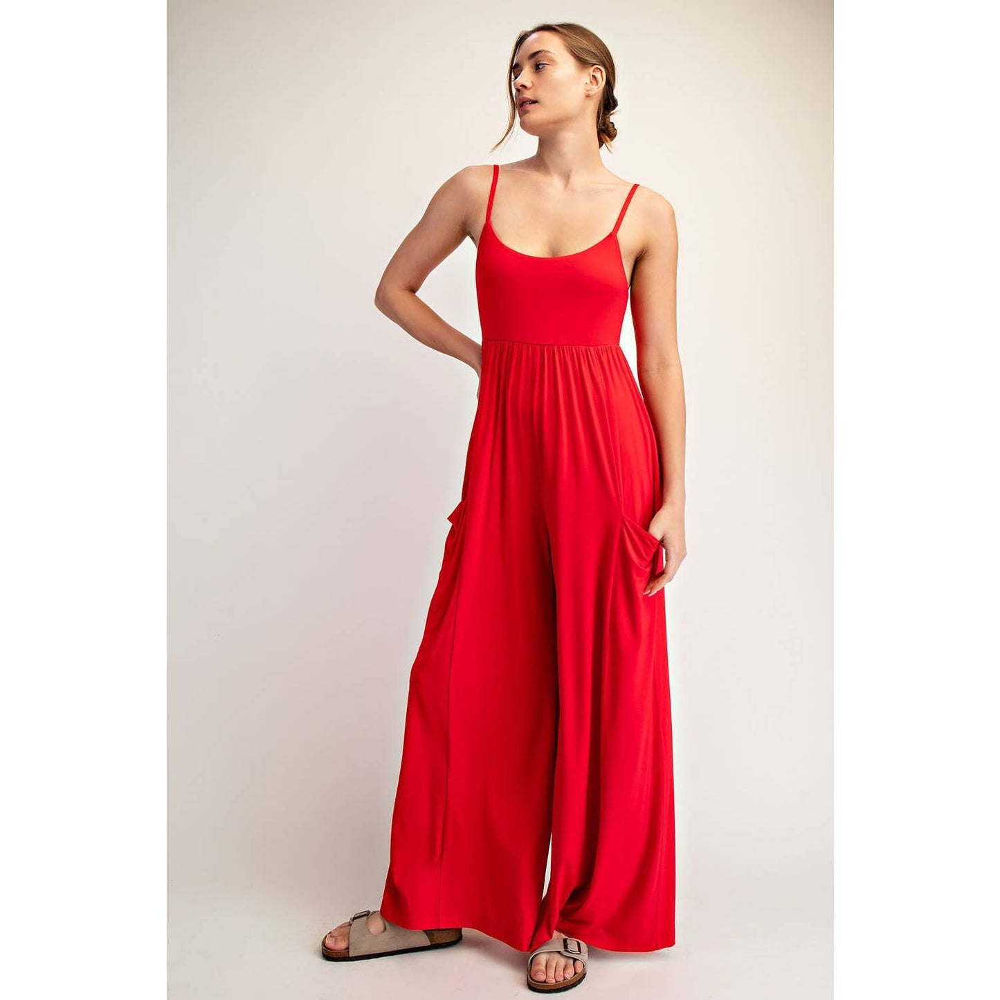 VISCOSE MODAL WIDE LEG ONESIE