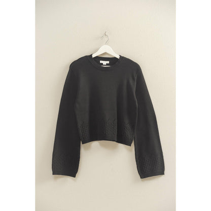 Betty Eyelet Detailed Long Sleeve Sweater