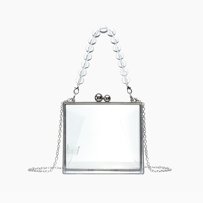 Bella Top Handle Clear Clutch