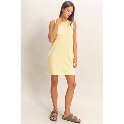 Pigment Dyed Sleeveless Mini Dres